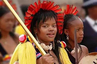Image 8EswatiniPhotograph credit: Amada44Eswatini, formerly known as Swaziland, is a landlocked country in Southern Africa. The government is an absolute monarchy, the last of its kind in Africa, and the country has been ruled by King Mswati&nbsp;III since 1986. One of the country's important cultural events is Umhlanga, the reed-dance festival, held in August or September each year. This photograph shows Princess Sikhanyiso Dlamini, the eldest daughter of Mswati&nbsp;III, at the 2006 festival.More selected pictures