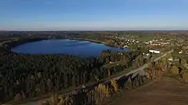 Aerial view of Misso and Pullijärv lake