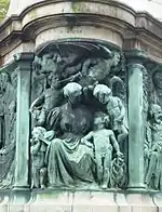 Allegory of "wisdom" depicted on the SW corner