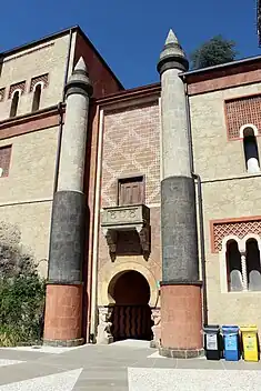 The main courtyard
