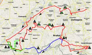 Final 170 kilometres (110&nbsp;mi) of the 103rd Tour of Flanders