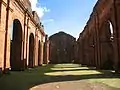 Interior view of the ruins of São Miguel das Missões.