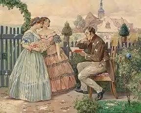 Der Vorleser1930, oil painting, 56 x 68&nbsp;cm