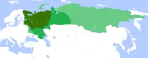 Territory of Russia in&nbsp;&nbsp;&nbsp;&nbsp;&nbsp;1500  &nbsp;&nbsp;&nbsp;&nbsp;&nbsp;1600 and &nbsp;&nbsp;&nbsp;&nbsp;&nbsp;1700