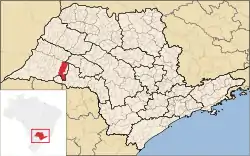 Location in São Paulo state