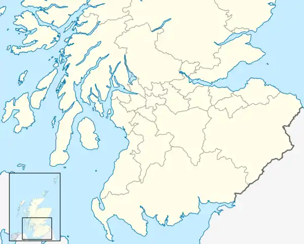 1998–99 Scottish First Division is located in Scotland South