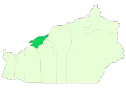 Location of Mehdishahr County in&nbsp;Semnan&nbsp;province