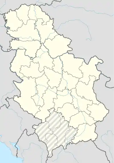 Vladimirovac is located in Serbia