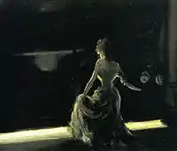 A girl on stage,  1906