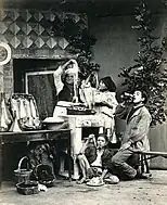 Spaghetti eaters (Naples), before 1886