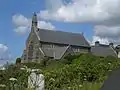 View of church the beach
