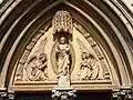 Tympanum over the main door