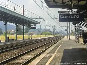 Platforms of the train station