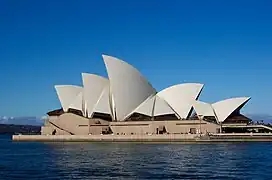Sydney Opera House is often difficult to classify.  Completed 1973.