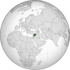 Country marked in green