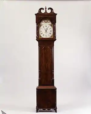 Thomas Voigt's Astronomical Case Clock (Photo Furnished by the Thomas Jefferson Foundation)