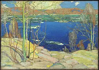 Spring Ice, Winter 1915–16. 72.0 × 102.3&nbsp;cm. National Gallery of Canada, Ottawa