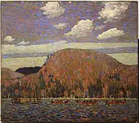 The Pointers, Winter 1916–17. 101 x 114.6&nbsp;cm. Hart House, University of Toronto