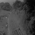 The approach to Torrington from Watergate Halt and the site of the old wooden viaduct.