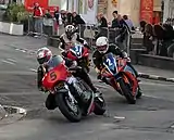 Dan Kneen (5) 750&nbsp;cc Suzuki, Jamie Coward (2) 600&nbsp;cc Suzuki & Wayne Kirwan (3) 600&nbsp;cc Yamaha Parliament Square, Ramsey Tuesday 21 August 2012
