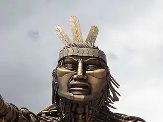 Head of the statue