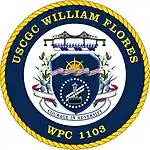 Cutter's coat of arms with symbolism honoring SA Flores