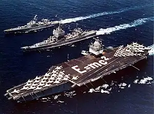 USS&nbsp;Enterprise (1961) and escorts