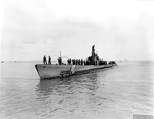 Manta (SS-299), Hawaii, 10 September 1945 after her second war patrol.