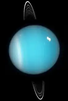 Uranus with clouds