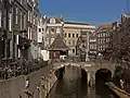 View to de Vismarkt-Choorstraat from bridge (de Maartensbrug)