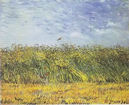 Wheat Field with a Lark, 1887,  at Van Gogh Museum, Amsterdam, Netherlands (F310)