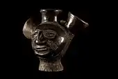 Vessel in the shape of a head, 20th century