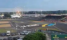 View of the Ford Chicanes as viewed from slightly above the ground