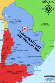 Image 19Viceroyalty of Rio de la Plata in 1777 (from History of Argentina)