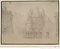 Drawing of the central statue by Paul Grégoire&nbsp;[fr] (1789)