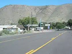 U.S. 395 passing through Walker