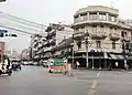 Phahurat Intersection, where it cuts with Phahurat Road
