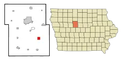 Location of Lehigh, Iowa
