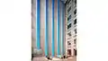 Wells Fargo digital art installation by ESI Design featuring a flock of birds animated in real-time