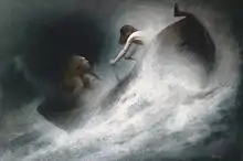 Der Rettung entgegen (Towards Rescue) ca. 1900, oil on canvas, 100 × 151&nbsp;cm, Jack Daulton Collection, Los Altos Hills, California