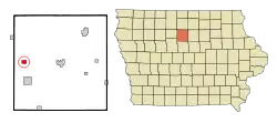 Location of Goldfield, Iowa