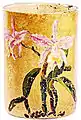 Orchid (orched) (c. 1940)Size: 14&nbsp;cmMedium: Oil on ceramicsCollection: Private collection.