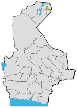 Location of Zabol County in Sistan&nbsp;and&nbsp;Baluchestan province
