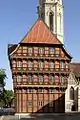 Alte Waage à Brunswick en Basse-Saxe, construite en 1534, détruite pendant la Seconde Guerre mondiale et reconstruite en 1994.