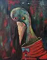 "Curieux", huile sur toile 1967-1969