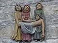 Basilique Notre-Dame-de-la-Joie : groupe statuaire "La Descente de Croix".