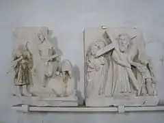 Le haut-relief de la Passion.