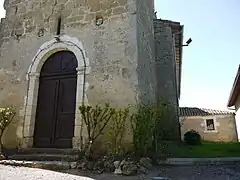 La base du clocher.