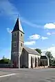 L'église Saint-Aubert.
