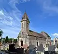 L’église Saint-Aubin.